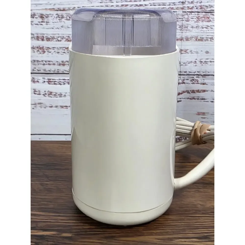VTG Krups Type 208 Coffee Grinder Ivory Tested Working Made in Hong Kong